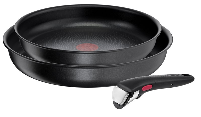 Tefal Ingenio Daily chef Stekpannor 3 delar Svart