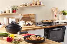 Tefal Ingenio Eco resist Stekpannor 3 delar Svart 